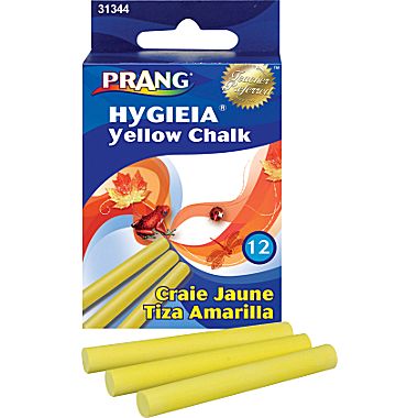 Prang Chalk Yellow Case of 144 Boxes