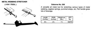 Osborne No. 258 Metal Webbing Stretcher