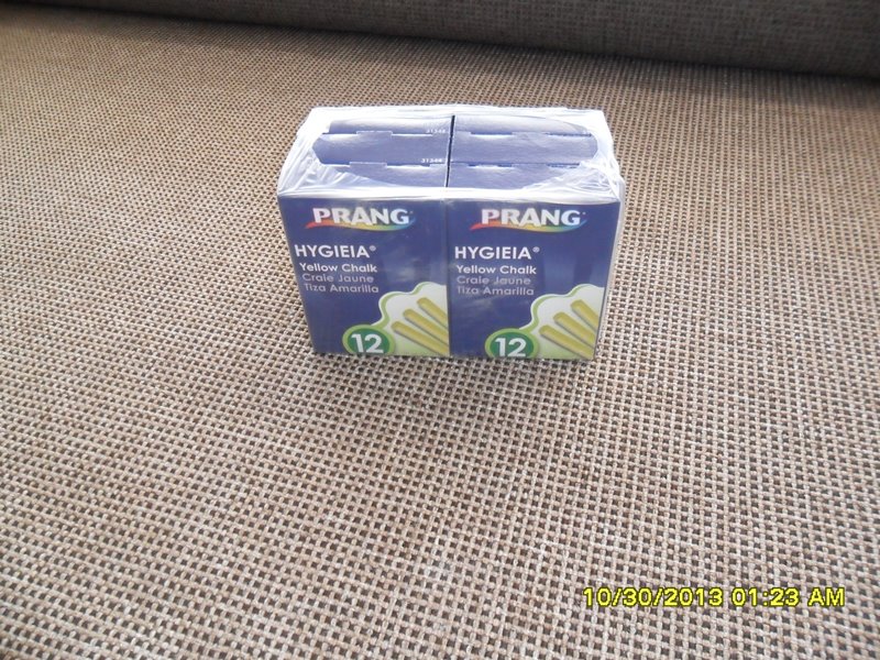 Prang Chalk Yellow Pack of 6 Boxes