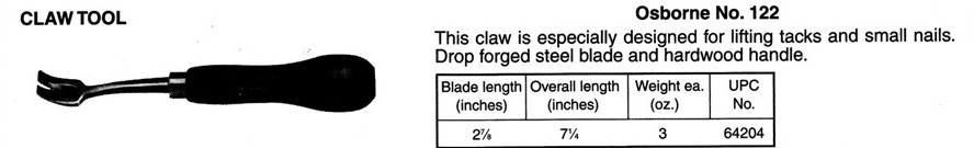 Osborne No. 122 Claw Tool