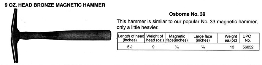 Osborne No. 39 Magnetic Hammer