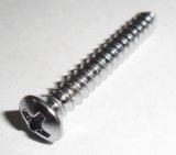 Philips Oval Head tapping Screws #8 x1-1/8 inch #6 Hd chrome (100 pcs)