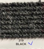 Imported Wool  square weave carpet 319 Black