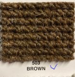 Imported Wool  square weave carpet 503 Brown