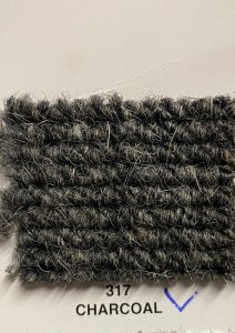 Imported Wool Square Weave Carpet 317 Charcoal