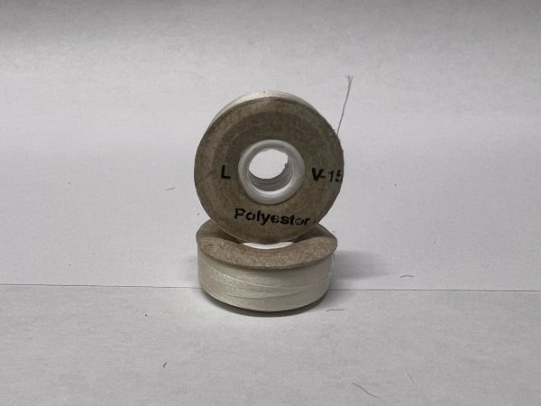 Bobbins Size L White (50 Included)